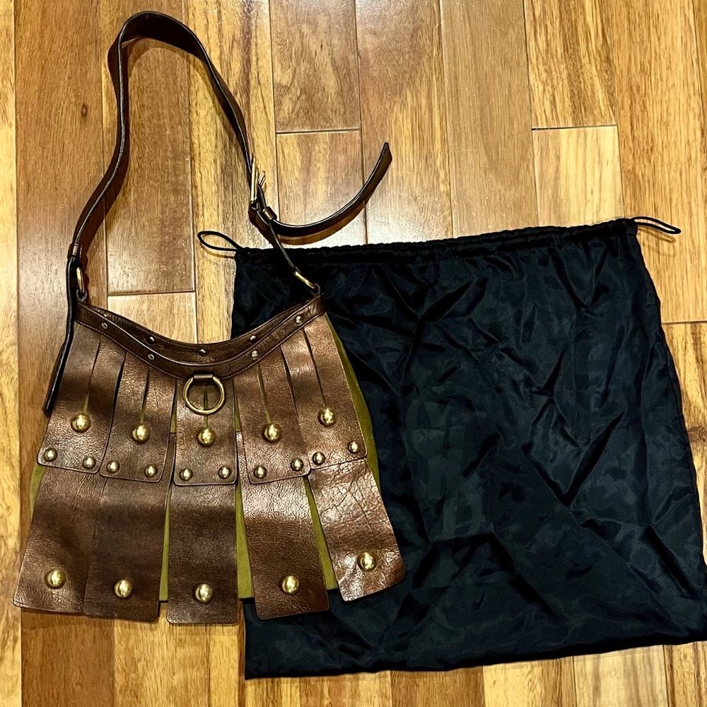 Yves Saint Laurent gladiator purse with duster bag